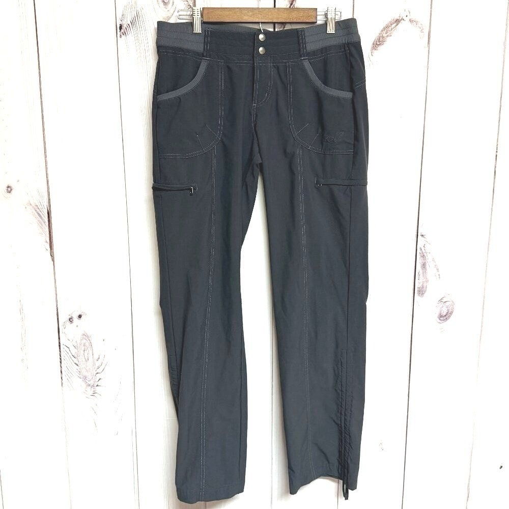 KÜHL Womens Durango Pants 8 Gray Convertible Hiking‎ Travel UPF 50 EUC